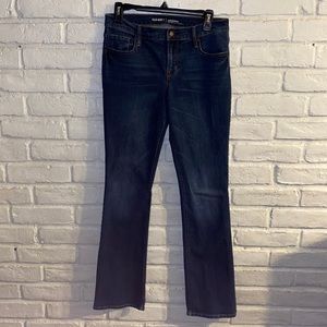 Old Navy Women Boot Cut Dark Blue Jeans size 6R